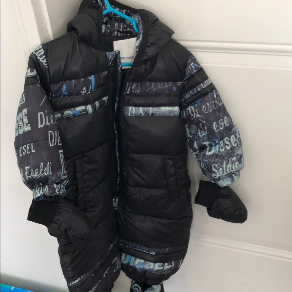 Winter hooded jumpsuit